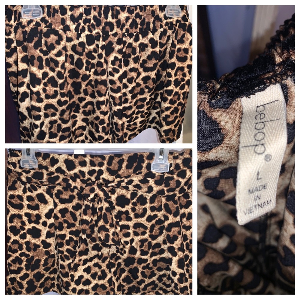 Bebop Cheetah Shorts (Flow bottoms)